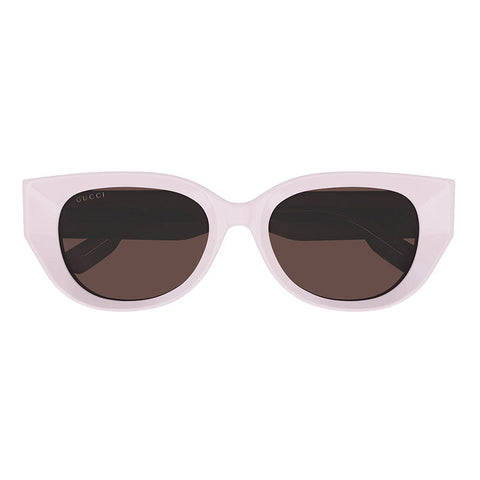 Gucci Sunglasses Cat Eye Full Rim, Pink Frame and Brown Lens GG1532SA004