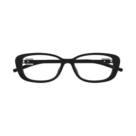 Gucci Eyeglasses Rectangle Full Rim, Shiny Black Frame and Clear Demo Lenses Lens GG1685OK002
