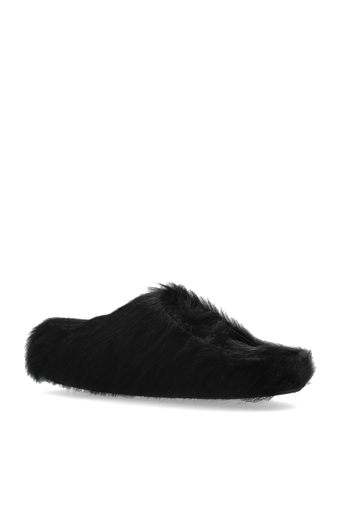 Marni Fur-trimmed slides