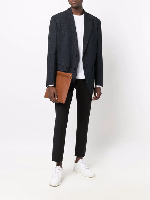Valentino Garavani Monogram-Jacquard Wool Jacket