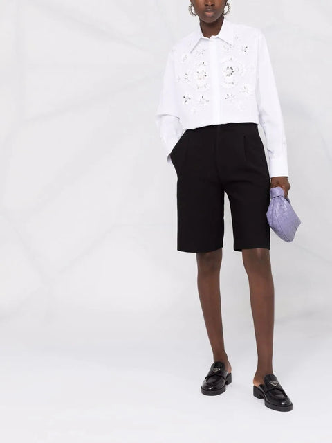 Valentino Garavani Cut-Out Detail Long-Sleeve Shirt