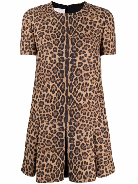 Valentino Garavani Leopard Print Minidress