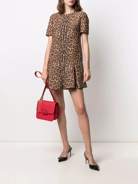 Valentino Garavani Leopard Print Minidress