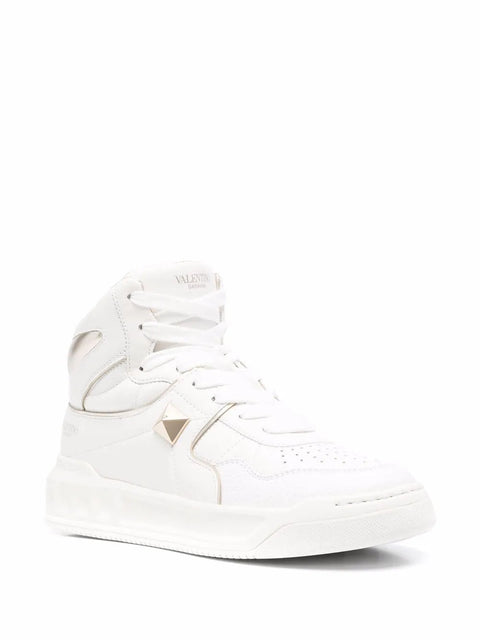 Valentino Garavani Roman Stud-Embellishment Lace-Up Sneakers