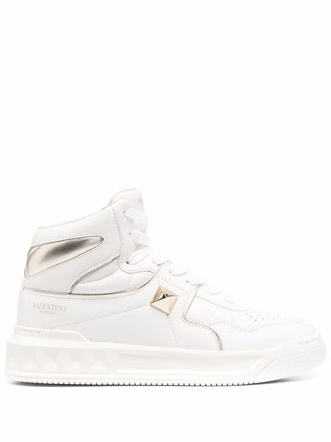Valentino Garavani Roman Stud-Embellishment Lace-Up Sneakers