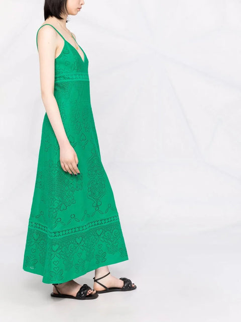 Valentino Garavani Heavy Lace Long Dress