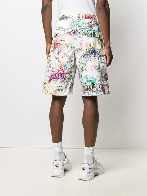 Valentino Garavani Roman Sketches-Print Bermuda Shorts