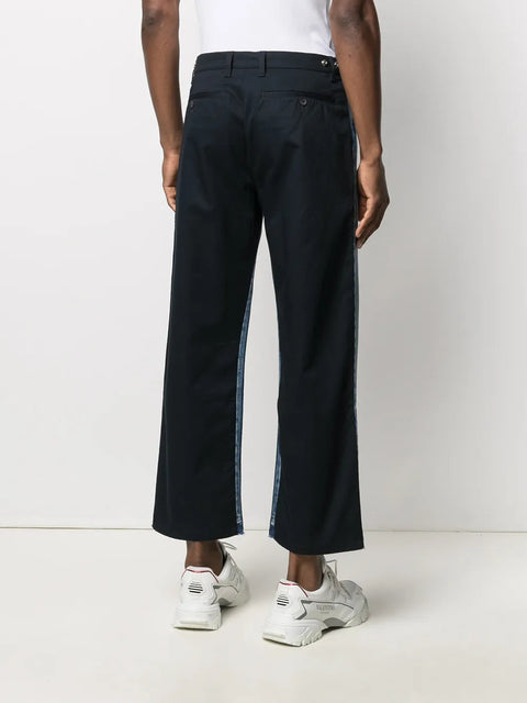 Valentino Garavani Dual Material Denim Trousers