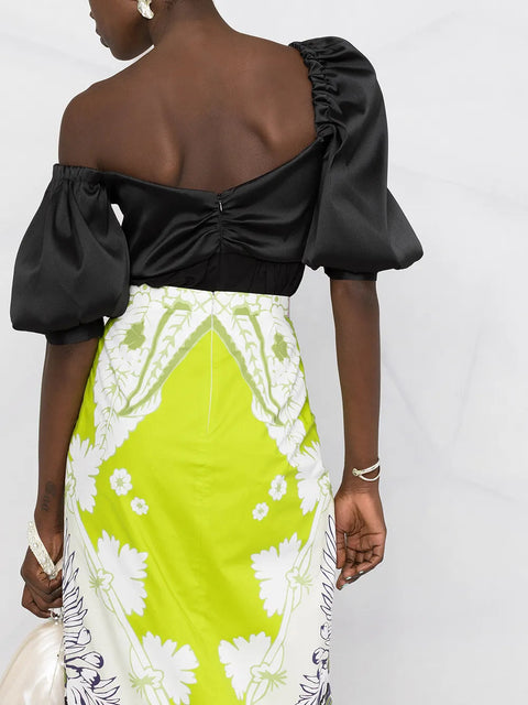 Valentino Garavani World Arazzo Print Midi Skirt