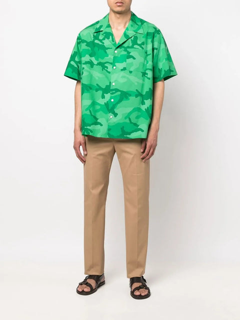 Valentino Garavani Pressed-Crease Cotton Chinos
