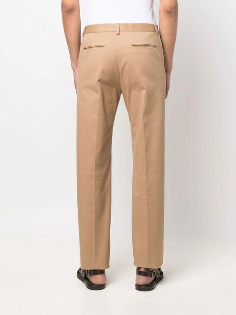 Valentino Garavani Pressed-Crease Cotton Chinos