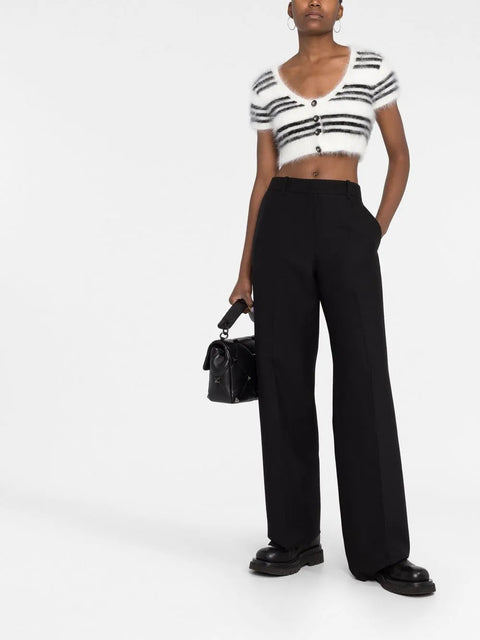 Valentino Garavani High-Waisted Wide-Leg Trousers