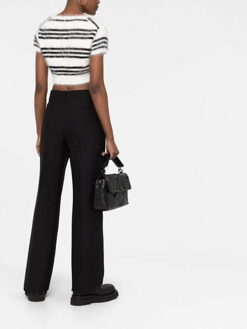 Valentino Garavani High-Waisted Wide-Leg Trousers