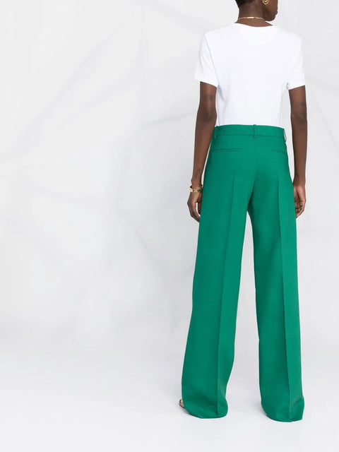 Valentino Garavani High-Waist Wide-Leg Trousers
