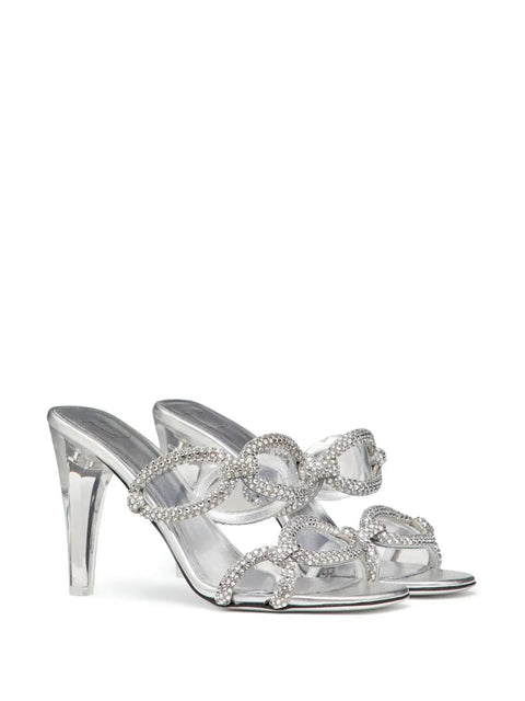 Valentino Garavani 100Mm Chain 1967 Sandals