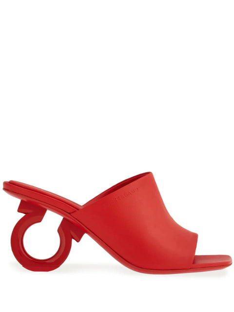 Ferragamo 70Mm Open-Toe Sculpted-Heel Mules