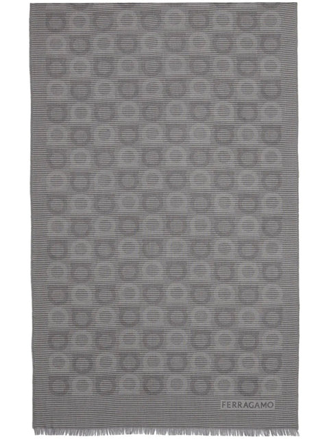 Ferragamo Gancini-Pattern Scarf