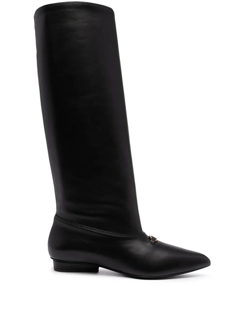 Ferragamo Gancini Knee-High Boots