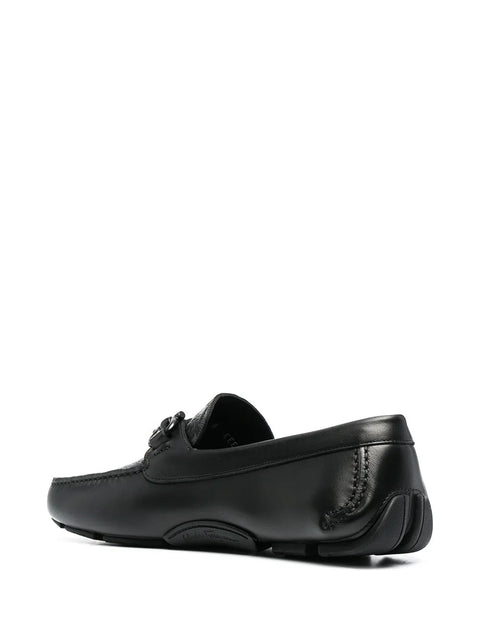 Ferragamo Gancini-Logo Loafers
