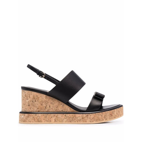 Ferragamo 55Mm Vara Bow Wedge Sandals
