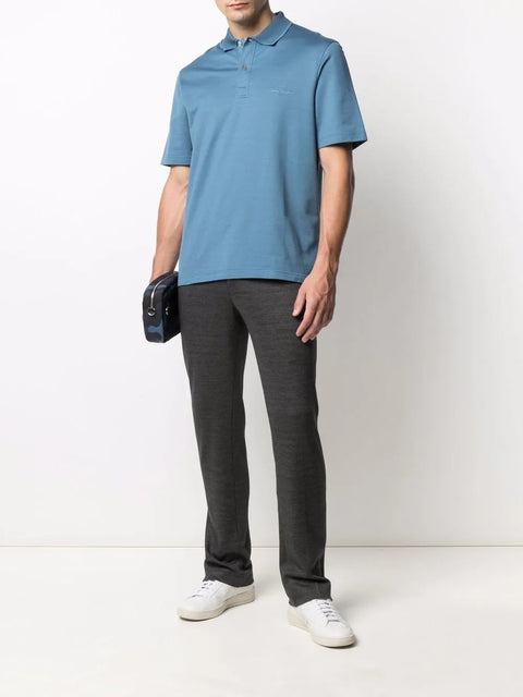 Ferragamo Elasticated-Waistband Straight-Leg Trousers