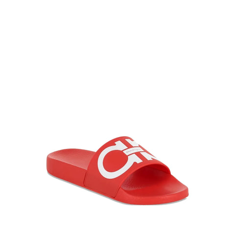 Ferragamo Logo-Motif Slides