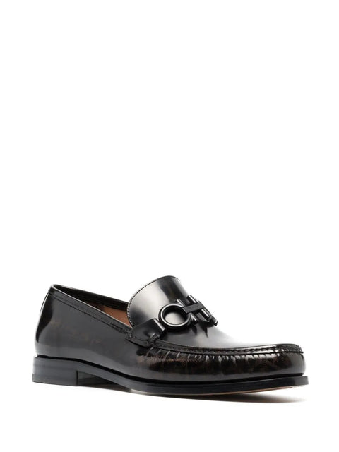 Ferragamo Gancini Horsebit Loafers