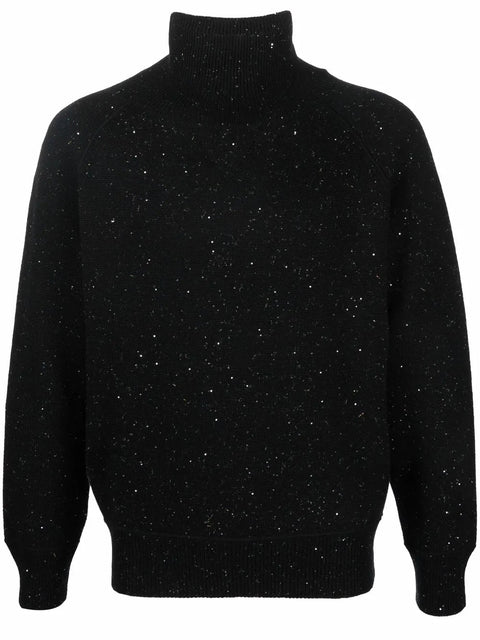 Ferragamo Speckle-Knit Roll Neck Jumper