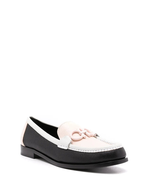 Ferragamo Gancini Leather Moccasin Loafers