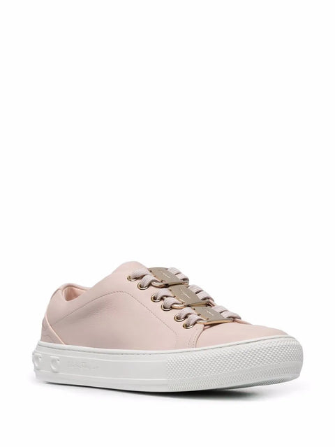Ferragamo Vara Low-Top Sneakers in Pink