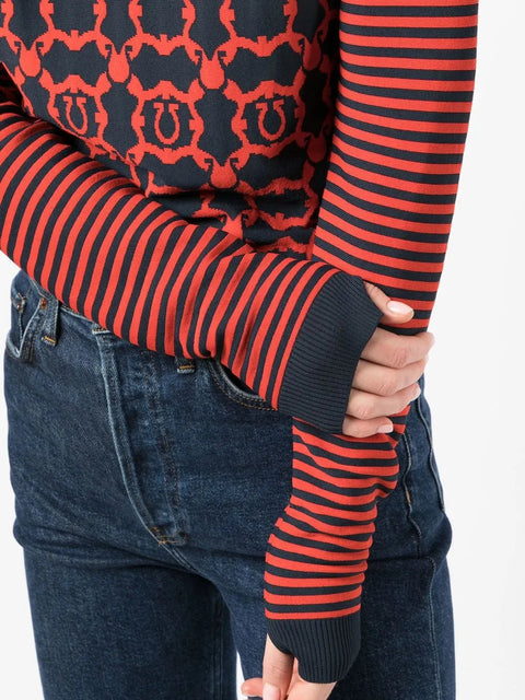 Ferragamo Long Sleeves Round-Neck