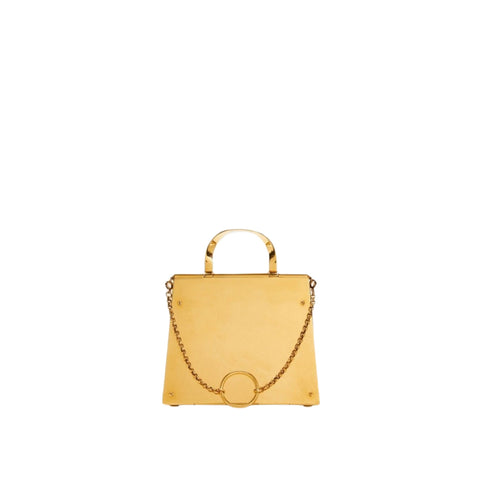 Ferragamo Trifolio Small Handbag in Gold
