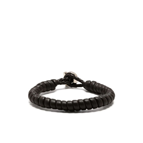 Ferragamo Gancini Wrapped Leather Bracelet