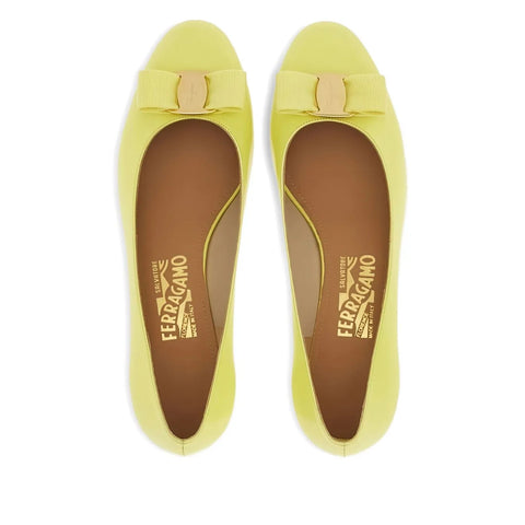 Ferragamo Leather Ballet Flats