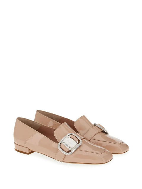 Ferragamo Vara Patent-Leather Chain-Loafers