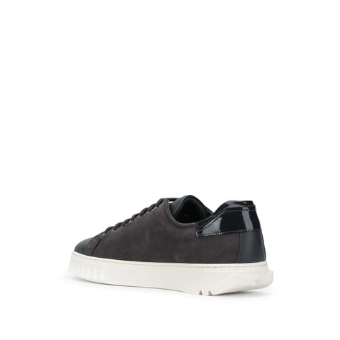 Ferragamo Contrast Panel Low-Top Sneakers