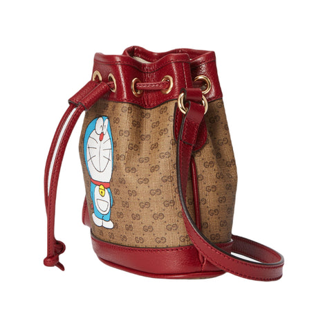 Gucci X Doraemon Mini Bucket Bag