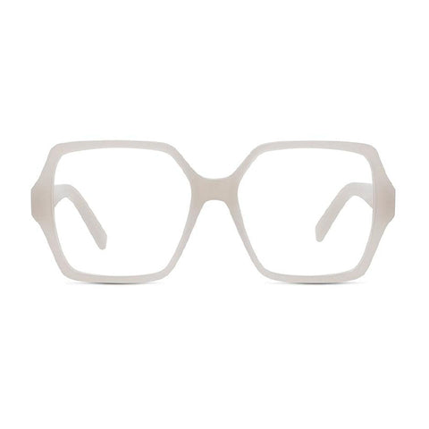 Givenchy Eyeglasses Square Full Rim, Beige Frame and Clear Demo Lenses Lens GV50050I059
