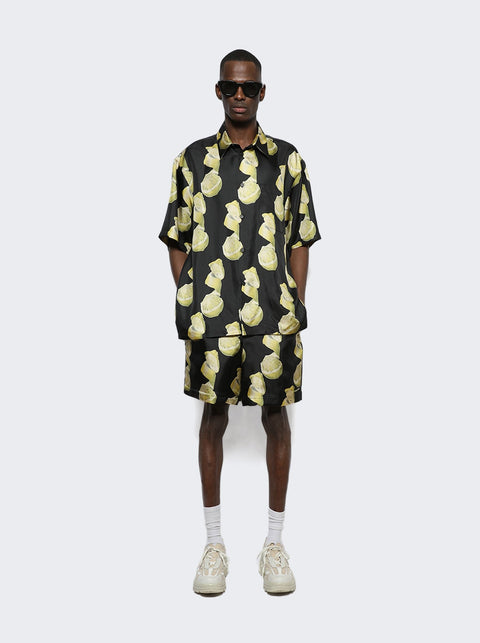 Givenchy Hawaii Shirt With Front Pocket BLACK