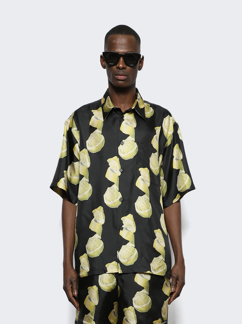Givenchy Hawaii Shirt With Front Pocket BLACK