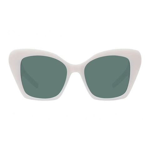 Givenchy Sunglasses Cat Eye Full Rim, White Frame and Green Lens GV40097U21N
