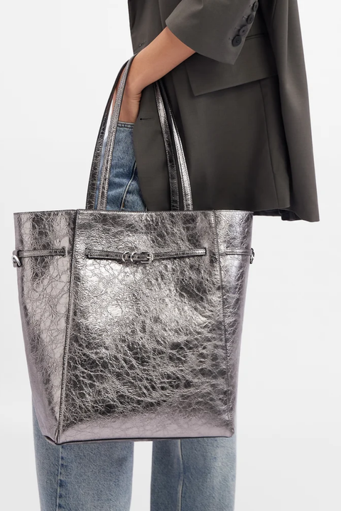 Givenchy Voyou Medium North South Tote – Silvery Grey