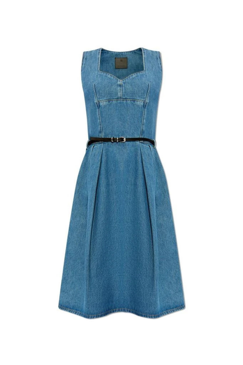 denim dress polyvore Charo Dress