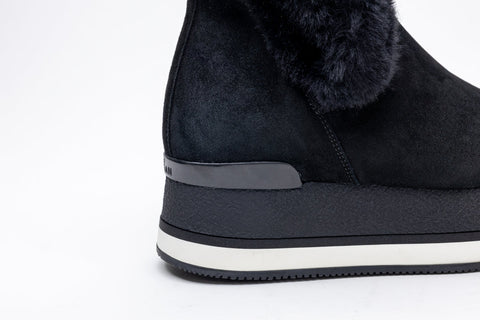 Hogan Faux Fur Trim Booties