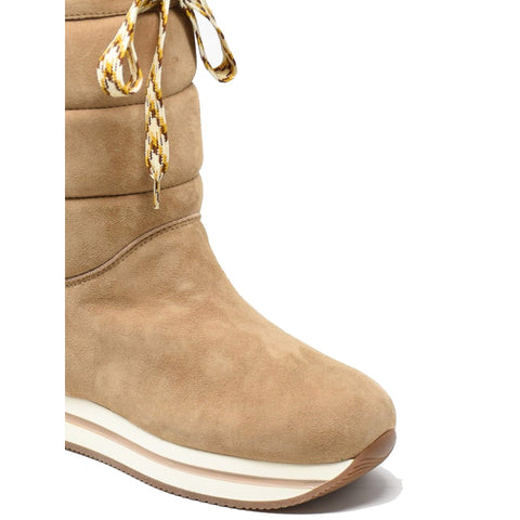 Hogan H222 Restyling Boots in Beige