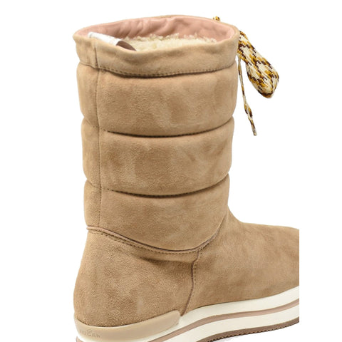 Hogan H222 Restyling Boots in Beige