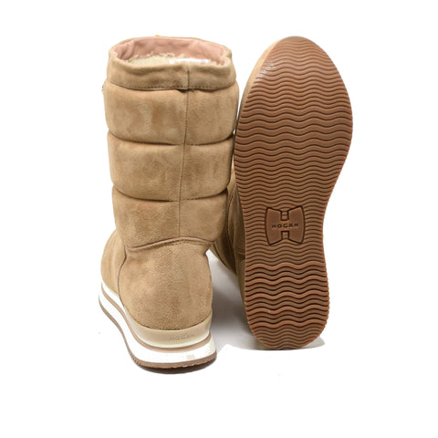 Hogan H222 Restyling Boots in Beige