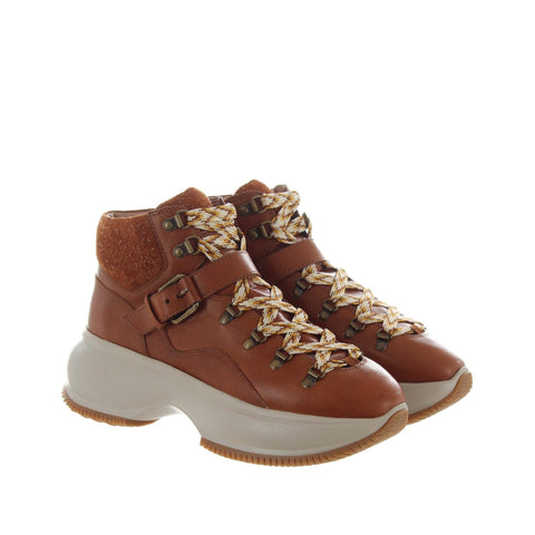 Hogan Maxi I Active Ankles Boots in Brown