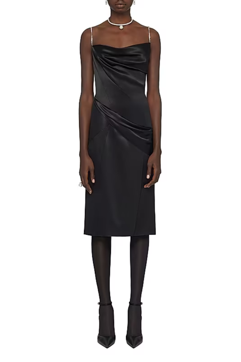 Givenchy Dress With Pearls And Straps_Black