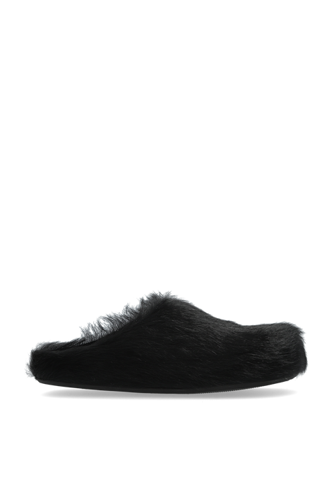 Marni Fur-trimmed slides